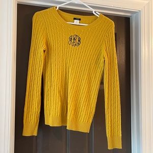 J.Crew - JBB Monogrammed Cable Sweater